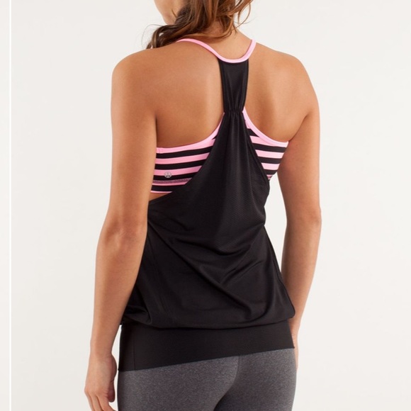 🍋Like New Lululemon No Limits Tank
Black / Sea Stripe Printed Pink Shell Black - Picture 2 of 8